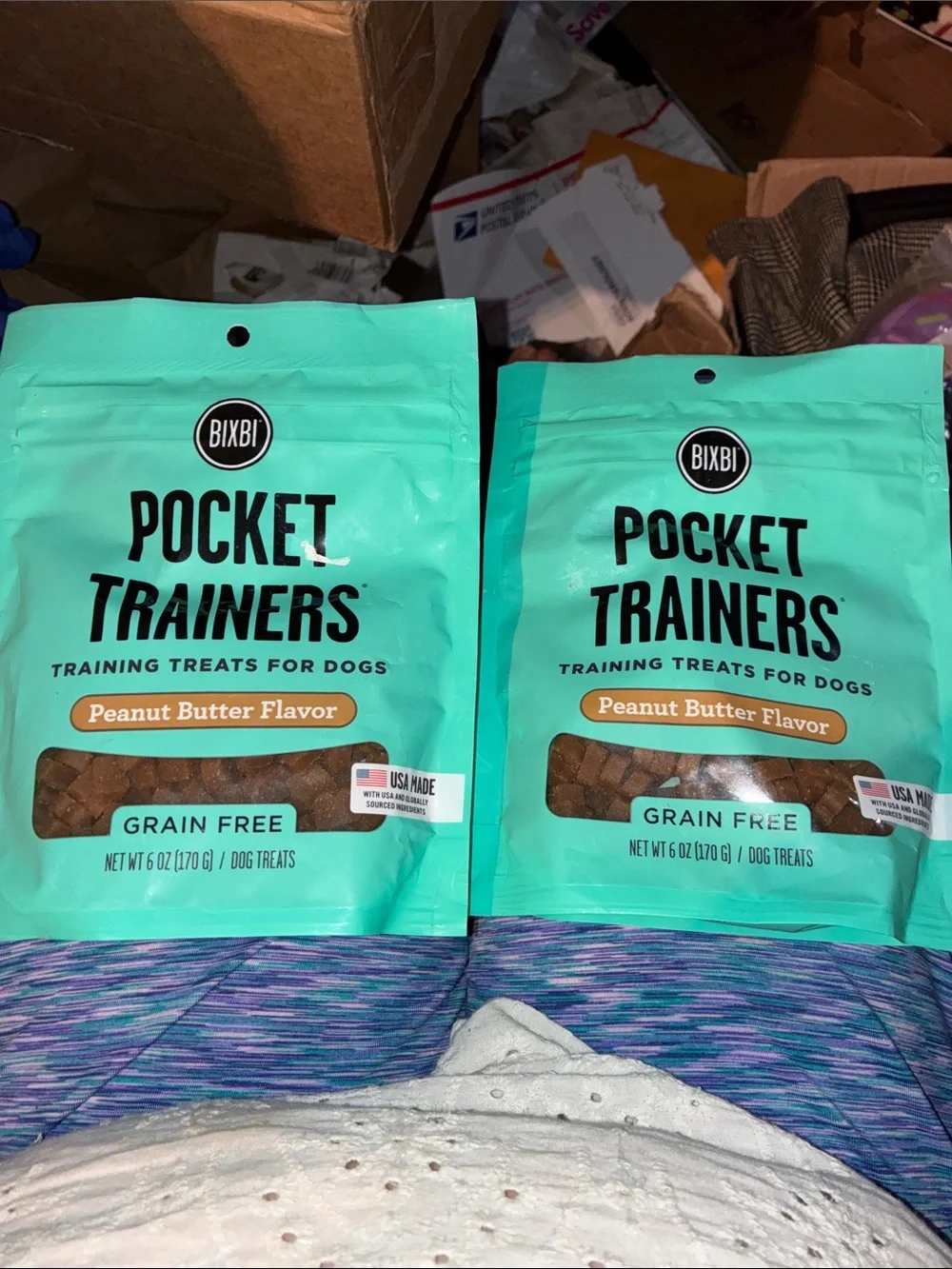 Pocket Trainers Peanut Butter Flavor Dog Training Treats - 2 pack